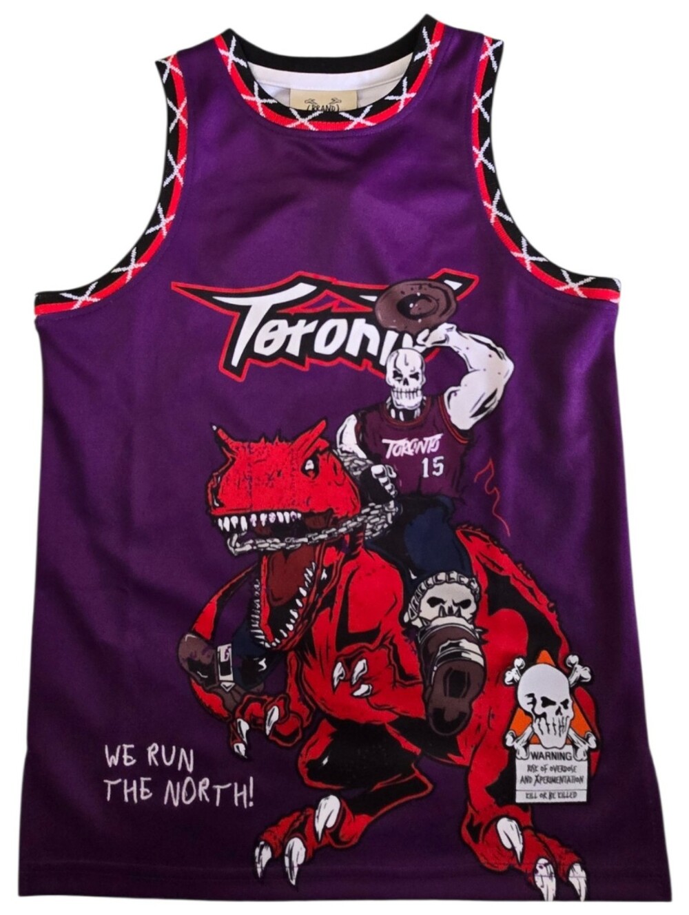 NWT Vince Carter Toronto Raptors Purple Youth Basketball Jersey Size Small